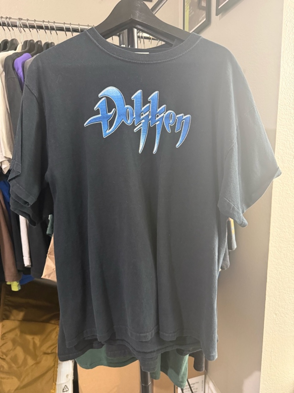 VTG Dokken black band tee “Rockin’ With Dokken” Size L Men’s Short Sleeve